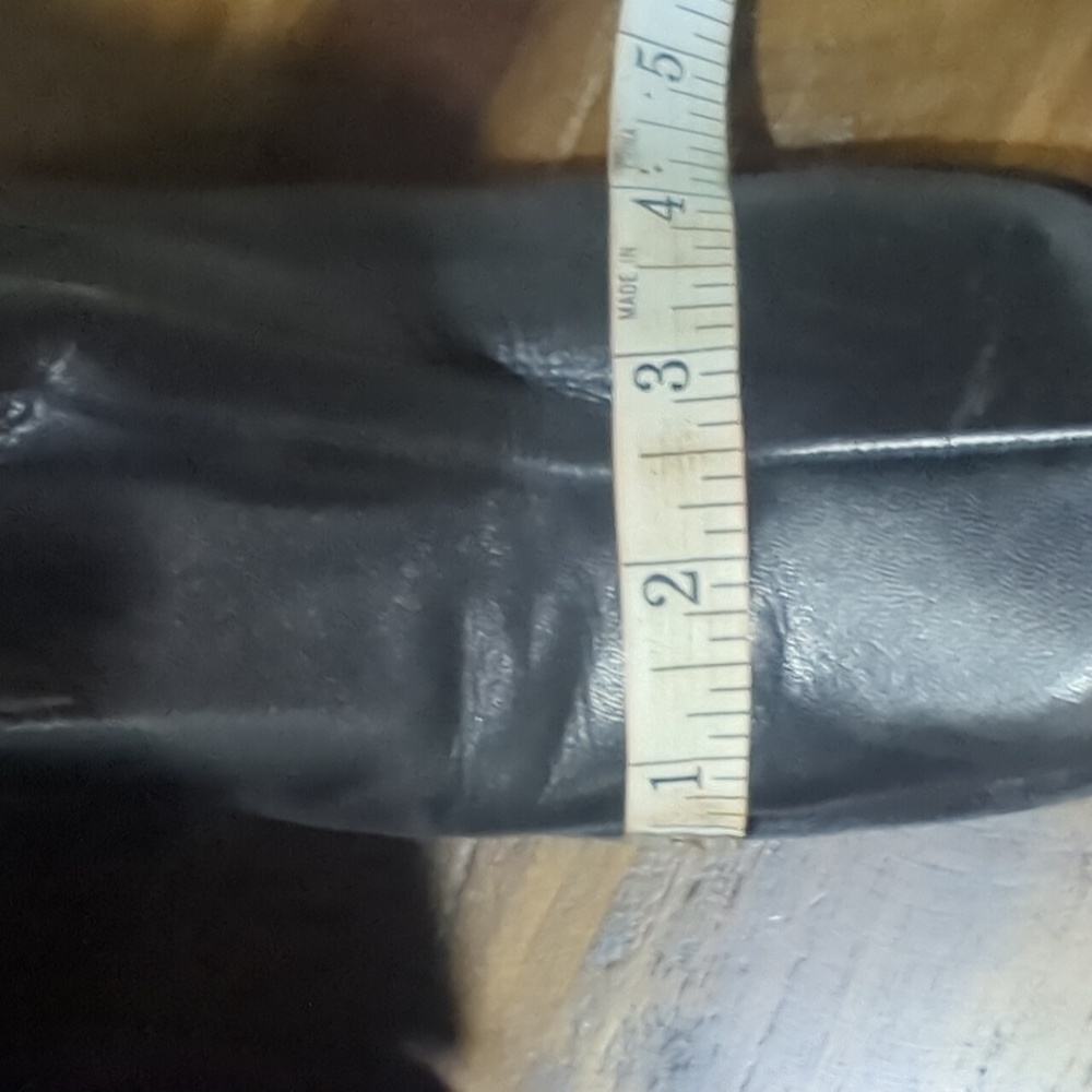 PRADA black leather mid calf boot sz 9.5 - Picture 12 of 16
